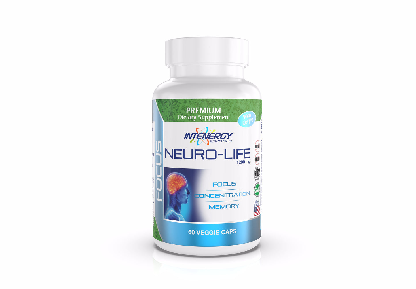 Intenergy Neuro-Life 60 Caps, Support Brain Health and Focus