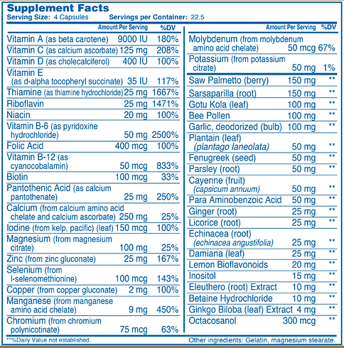 Total Man Multivitamin