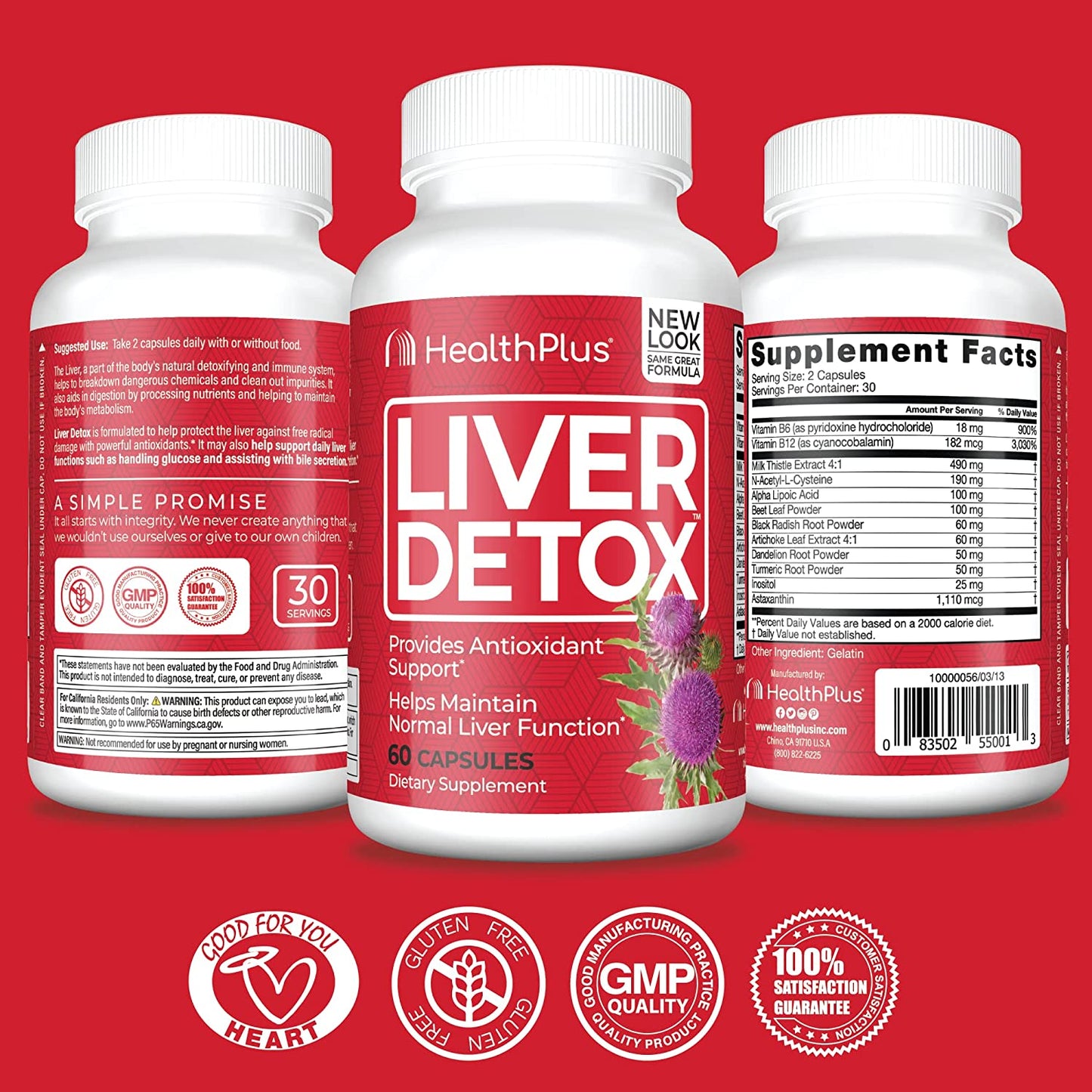 Health Plus Liver Detox Supplement - Support Your Liver's Health and Vitality