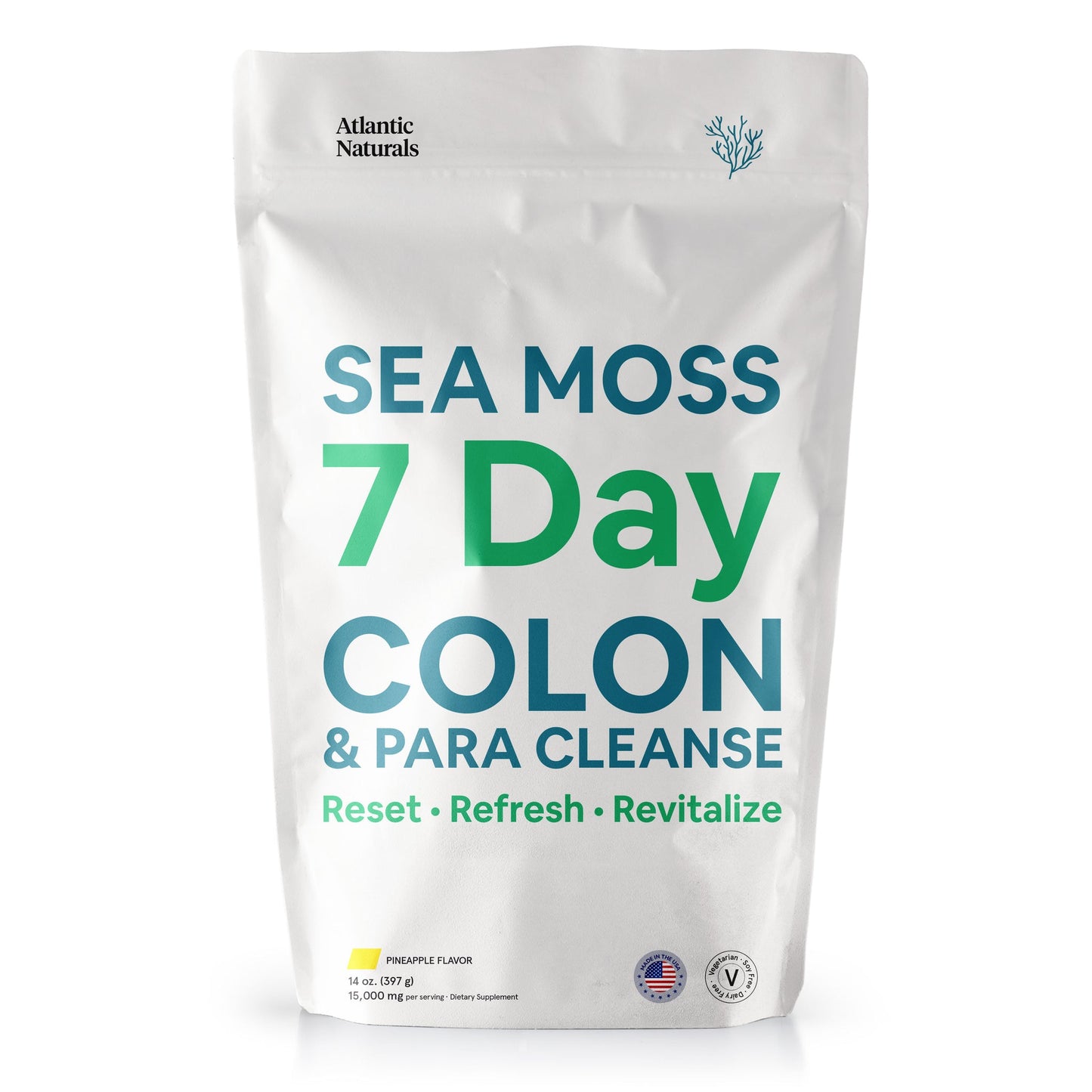 Sea Moss 7 Day Colon and Para Cleanse | Pineapple Flavor