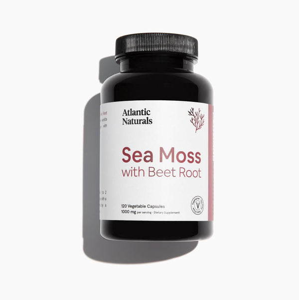 Organic Sea Moss with Beet Root 120 Vegan Capsules(1000mg)