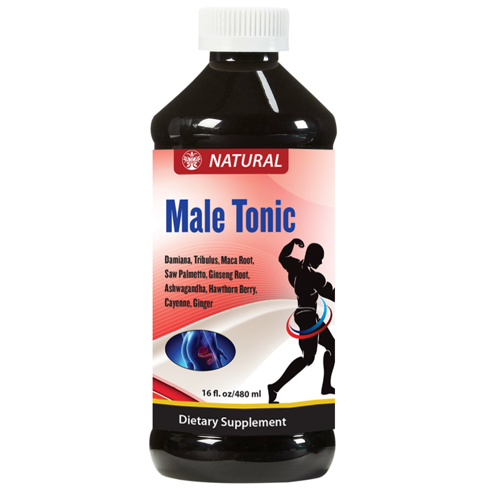 Male Tonic with Tribulus, Maca, Saw Palmetto and Ashwagandha (16oz)