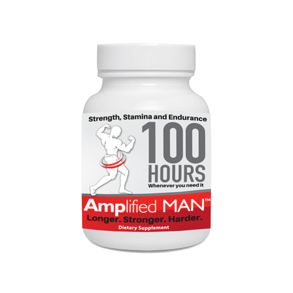 Amplified Man natural male enhancer 5 capsule bottle 