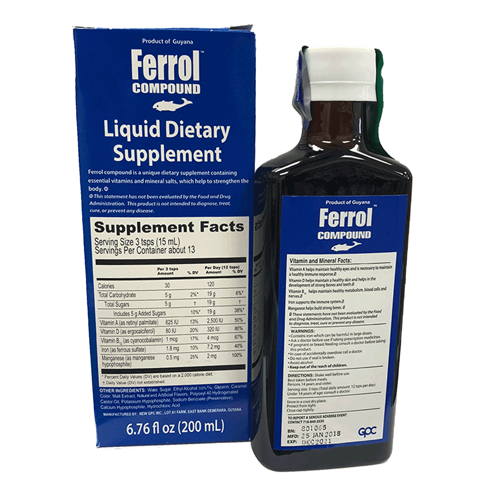 Ferrol Compound | Liquid multi-vitamin and iron tonic