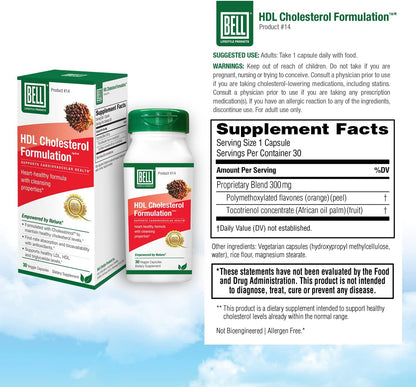 Bell HDL Proprietary Blend Capsules, for Women and Men capsules bottle alternate view