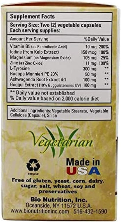 Bio Nutrition Kelp and L-Tyrosine Blend (60 Veg Caps) herbal supplement alternate view