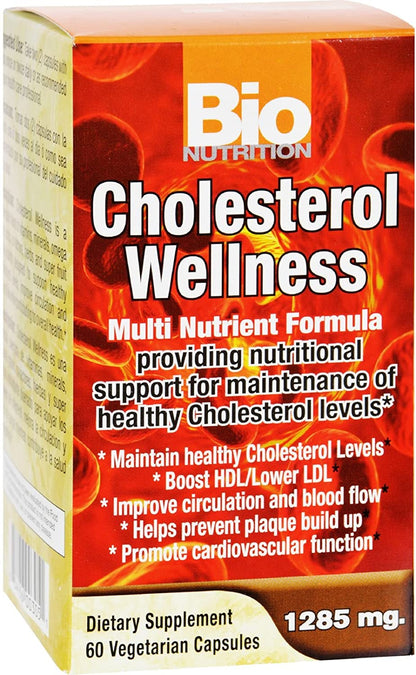 Bio Nutrition Plant Sterol and Red Yeast Rice Blend (60 capsules bottle front view
