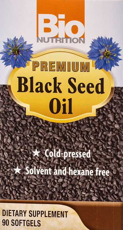 Bio Nutrition Black Seed Oil Capsules capsules bottle front view