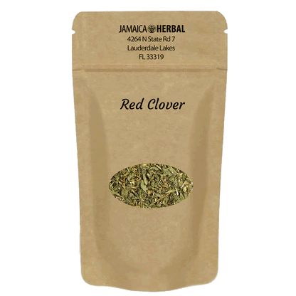 Red Clover herbal supplement front view