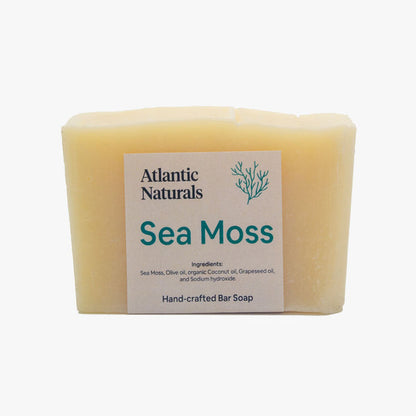 Handcrafted Sea Moss Bar Soap sea moss front view