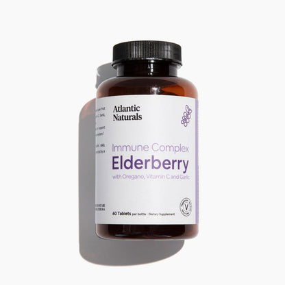 Organic Elderberry Complex herbal supplement front view