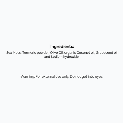 Handcrafted Sea Moss with Turmeric Bar Soap sea moss alternate view