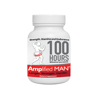 Amplified Man natural male enhancer 5 capsule bottle 