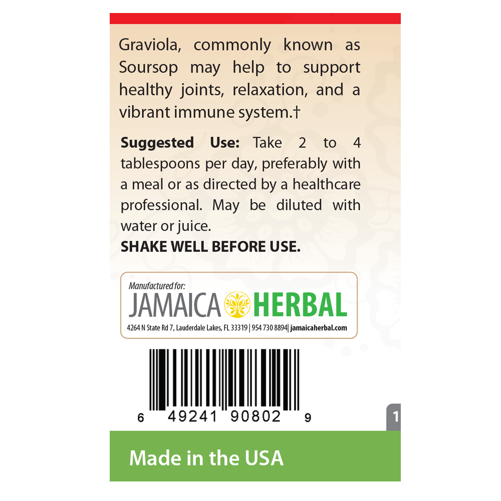 Graviola Leaf 100% Pure Extract (Soursop Leaf)(16oz)