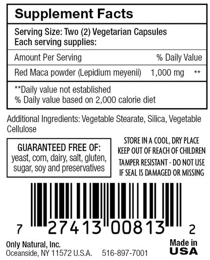 Red Maca Root | Women's Herbal Capsules product image