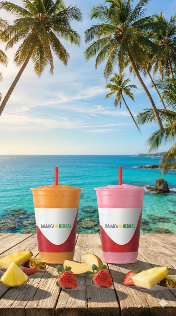Fresh tropical smoothies and juices